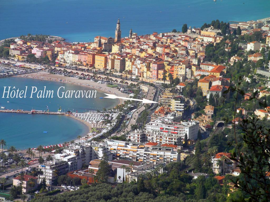 Hotel Palm Garavan Menton Bagian luar foto